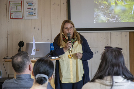 Melita Miš Strgar-Novinarska konferenca v Arboretumu